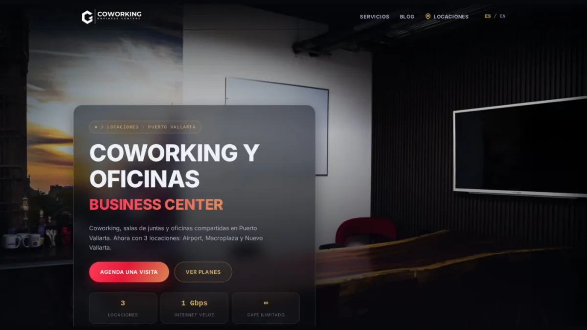 Coworking Vallarta — captura 1 del sitio web