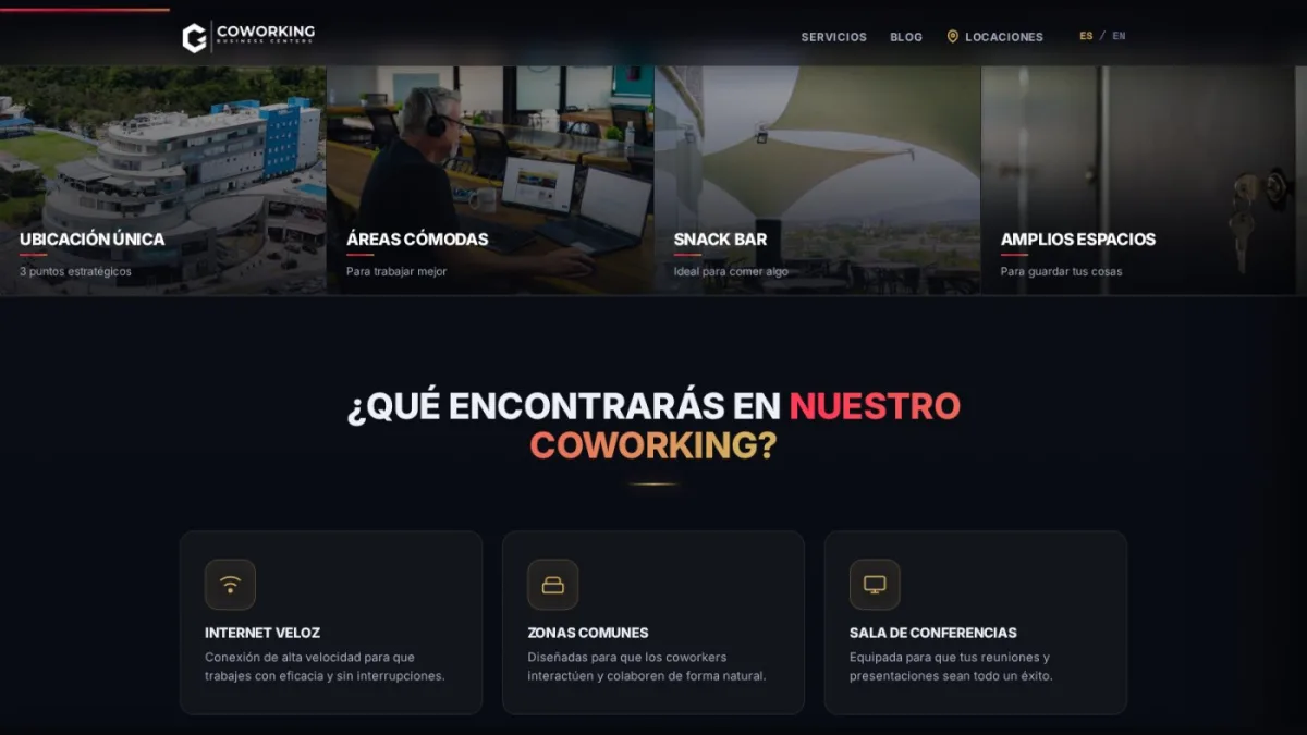 Coworking Vallarta — captura 2 del sitio web