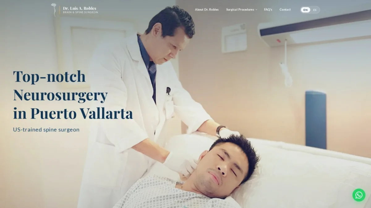 Dr. Luis A. Robles — captura 1 del sitio web